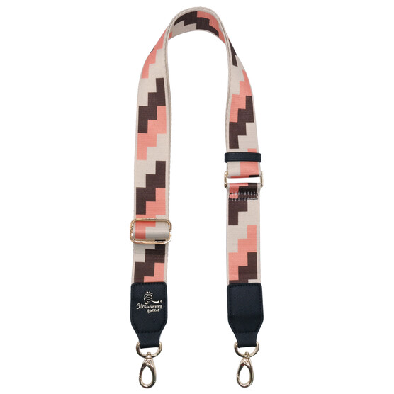 ADJUSTABLE STYLISH MOTIF BAG STRAP - S, BEIGE